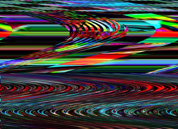 Glitch Hintergrund TV Computerbildschirm Fehler Retro Grunge Foto Digital Pixel Rauschen abstraktes Design. Foto-Panne. Fernsehsignale versagen. Datenverfall Buntes Rauschen — Stockfoto