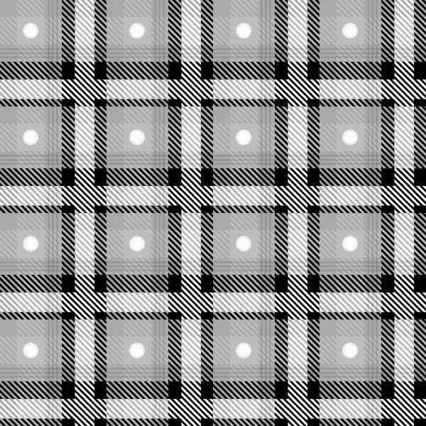 Vector Grey Plaid Check Teen Seamless Pattern in Geometric Abstract Style Can be used for Summer Fashion Fabric Design, School Textile Classic Dress, Picnic Blanket Neutral Colour — 스톡 벡터