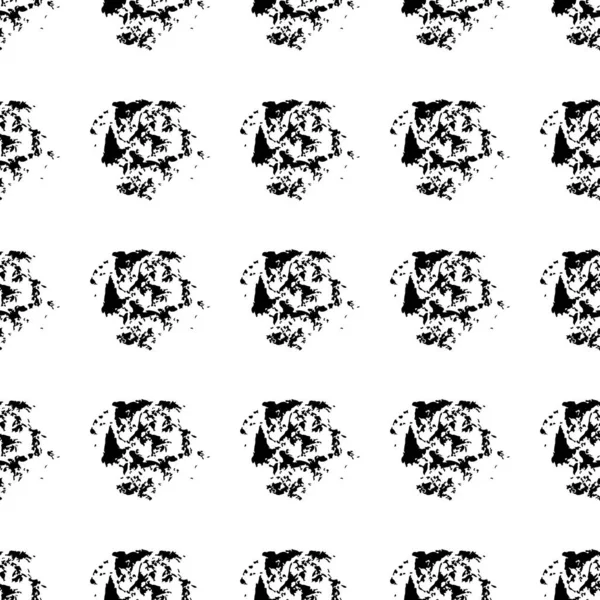 Siyah Renkli Minimalist Minimalist Geometrik Tasarım Vektörsüz Fırça Deseni. Çocuklar için Modern Grung Kolajı Kumaş ve Tekstil