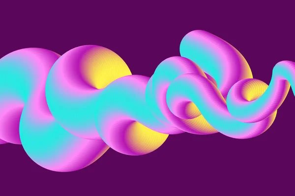 Аннотация Liquid Gradient Background in Vector. 3D Creative Dynamic Geometric Elements for Wallpaper and Poster. — стоковый вектор