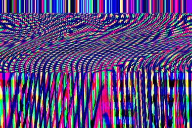 Arıza psikedelik arkaplan Eski TV ekran hatası Dijital piksel gürültü soyut tasarım Fotoğraf arıza televizyon sinyali arızası. Teknik sorun grunge duvar kağıdı. Renkli ses