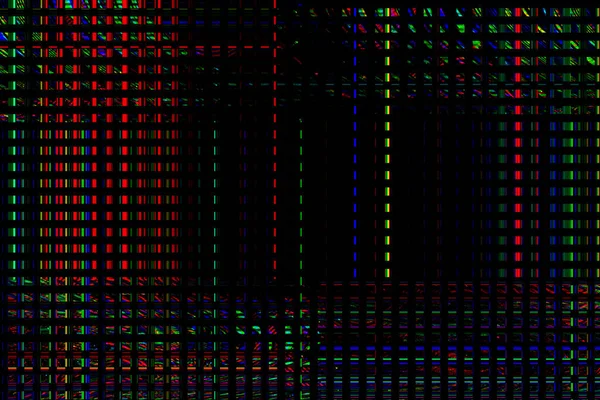 TV Glitch psychedelic Fondo de ruido Error de pantalla VHS antiguo Diseño abstracto de ruido de píxeles digitales Error informático. La señal de televisión falla. Problema técnico en el estilo Grunge —  Fotos de Stock