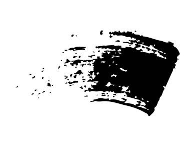 Alıntı Vektörü Soyut Grunge Fırça El deseni Siyah Renk Taslak Basit Desen Beyaz Arkaplan Duvar Şeklinde izole