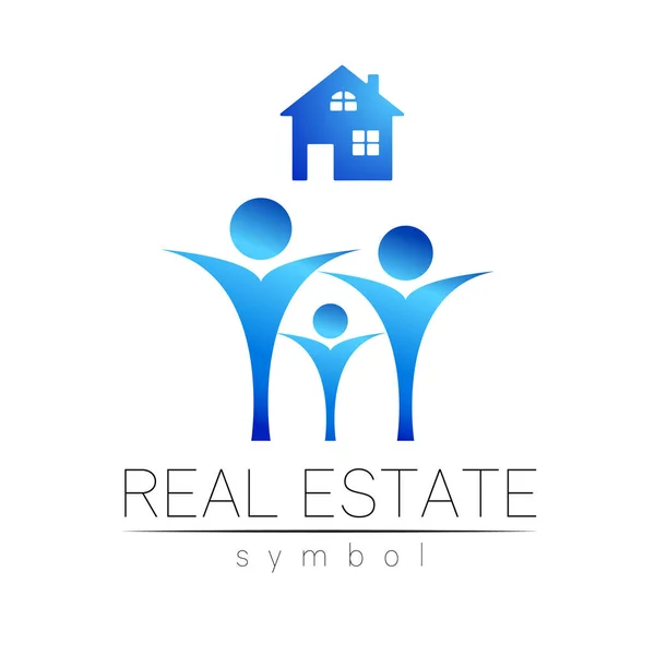 Real Estate Logo Design in Vector with Branding Elements for real estateproperty industry House Symbol for Brand Identity Business Company — 스톡 벡터