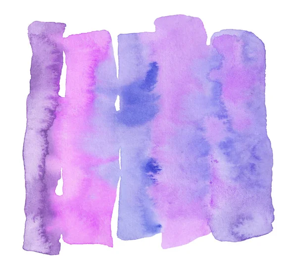 Abstract Aquarel Achtergrond voor Citaat. Girly aquarel kleurrijke verloop geïsoleerd op wit. Kan gebruikt worden voor Element, Design en Embleem. Blauwe paarse kleur — Stockfoto