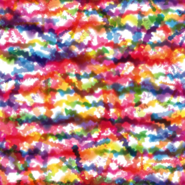 Hippie Tie Dye Rainbow Padrão sem costura de onda LGBT em estilo de fundo abstrato. Textura psicodélica Shibori colorida com ondas e listras — Fotografia de Stock