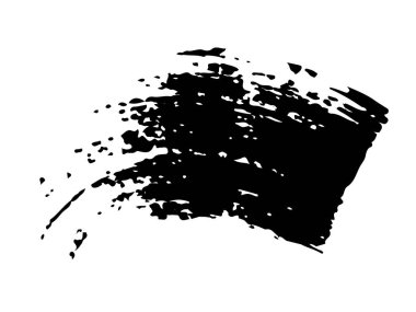 Alıntı Vektörü Soyut Grunge Fırça El deseni Siyah Renk Taslak Basit Desen Beyaz Arkaplan Duvar Şeklinde izole