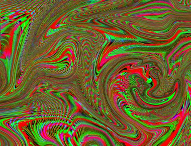 Psikedelik Gökkuşağı Arkaplan LSD Renkli Duvar Kağıdı. Soyut Hipnotik İllüzyon. Hippi Retro Doku