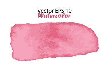 Vektör Suluboya Çizgili Resimler beyaz arkaplanda izole edildi. Metin veya Tırnak İçin Pembe Kız Renkli Fırça Çizgisi