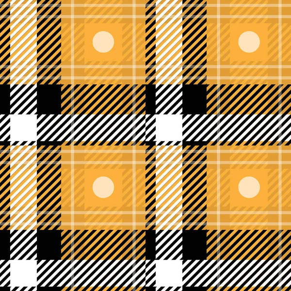 Векторный оранжевый клетчатый чека подростковый бесшовный узор в геометрическом стиле абстрактный может быть использован для летнего дизайна ткани моды, школы текстиль классическое платье, пикник одеяло — стоковый вектор