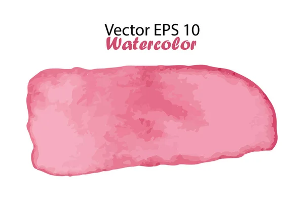 Vektorové akvarelové pruhy Ilustrace izolované na bílém pozadí. Pink Girly Color Brush Stripe for Text or Quote — Stockový vektor