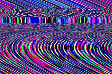 Glitch TV Gürültüsü Dijital Fotoğraf Arkaplanı Bilgisayar Ekran Hatası Fotoğraf ve Televizyon sinyalinin soyut tasarımı Veri bozunması ve gürültü