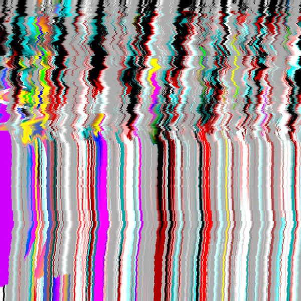Glitch TV psychodeliczny Hałas tło Stary błąd ekranu Cyfrowy pikselowy szum abstrakcyjny design. Błąd fotograficzny. Sygnał telewizyjny nie działa. Problem techniczny grunge tapety — Zdjęcie stockowe