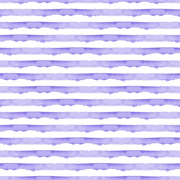 Abstract Blue Stripes Fundo aquarela. Padrão Ocean Seamless para tecido têxtil e papel. Simples mar pintado à mão Stripe — Fotografia de Stock