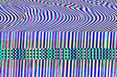TV Glitch psychedelic Gürültü arka planı Eski VHS ekran hatası Dijital piksel gürültü soyut dizayn Bilgisayar hatası. Televizyon sinyali kesildi. Grunge stilinde teknik bir sorun