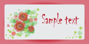 Scarlet haşhaş ile poster tasarımı