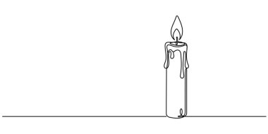 Devamlı mum çizimi. Bir satır simgesini mumla. Düzenlenebilir vuruş.