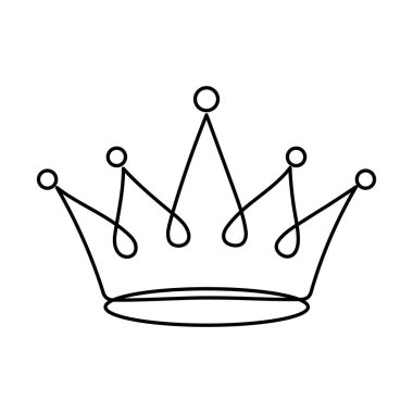 Kraliyet Kraliyet Taç Çizgisi Sanat Kurgulanabilir vuruş.