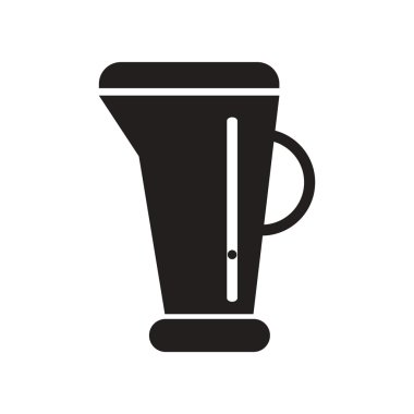 siyah ve beyaz stil ölçek düz simgesi