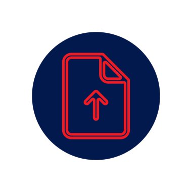 Vektör simgesi daire belgedeki konu Office