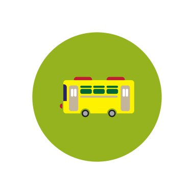 şık simge renk daire retro otobüste