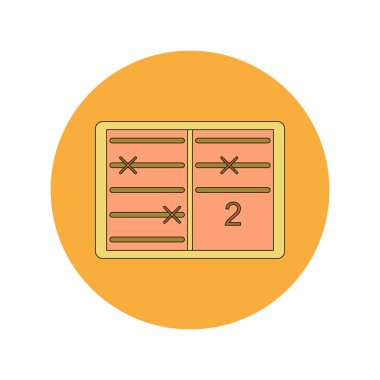 Tekrar okul ve vektör düz Tasarım Okulu günlüğüne