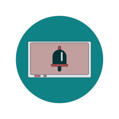 Geri okul ve eğitim vektör düz tasarım yönetim kurulu ve çan