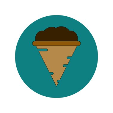 Kasırga düz tasarım vektör çizim