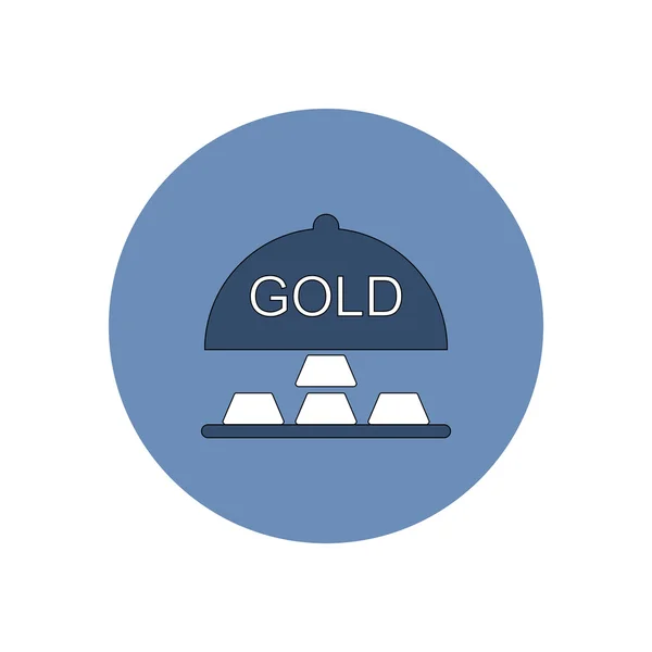 Векторная иллюстрация в плоской конструкции золотых блоков — стоковый вектор