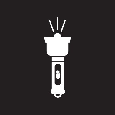 düz kutsal kişilerin resmi içinde siyah ve beyaz tarzı elektrikli el feneri