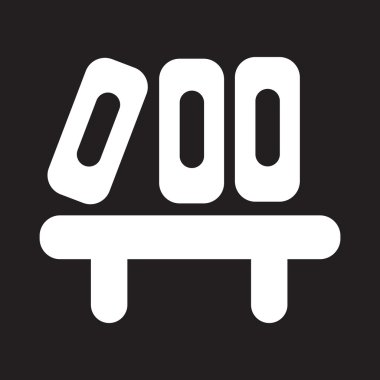 raf üzerinde siyah beyaz stil klasörlerde düz simgesi