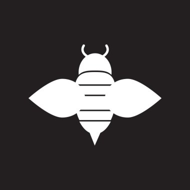 düz kutsal kişilerin resmi içinde siyah ve beyaz stil bal arısı