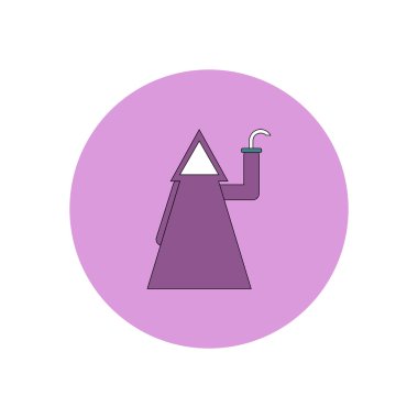 Düz tasarım Halloween kostüm simge vektör çizim