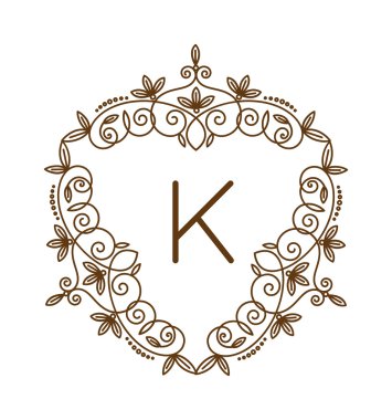 Monogram bage logo vektör