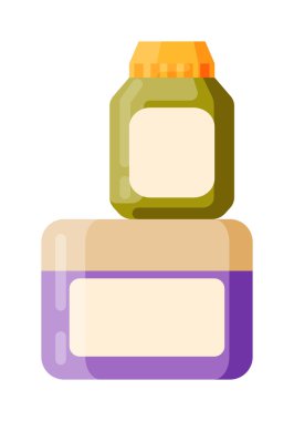 Boş paket vektör çizim.