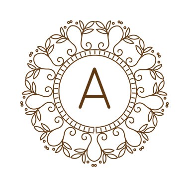Monogram bage logo vektör