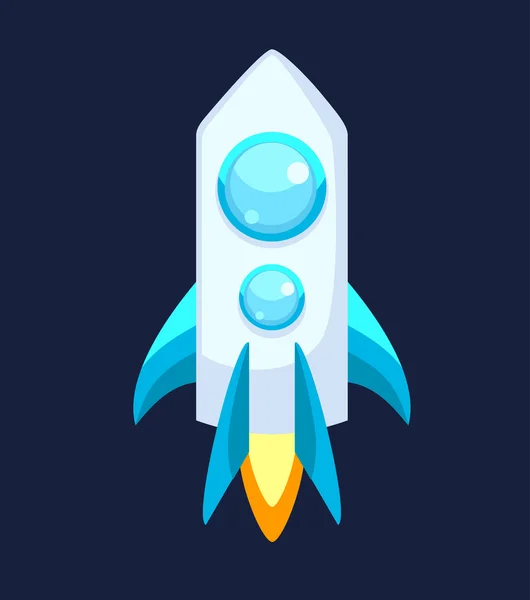 Cohete vector iconos aislados — Vector de stock