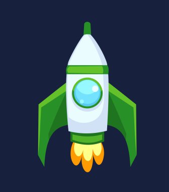 Roket vektör simgeler izole