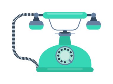 Eski cep telefonu retro vektör çizim.