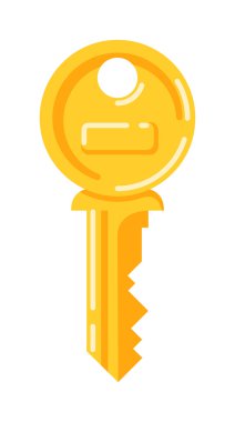 Vintage anahtar vektör izole simgesi