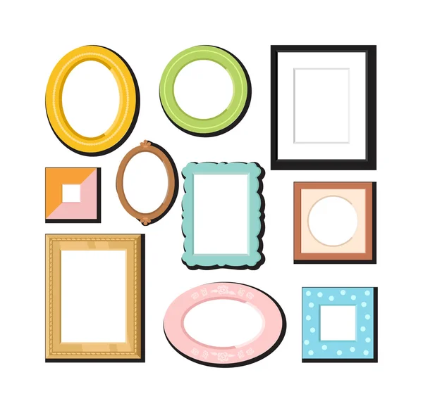 Photo frame vector isolated — Stock Vector