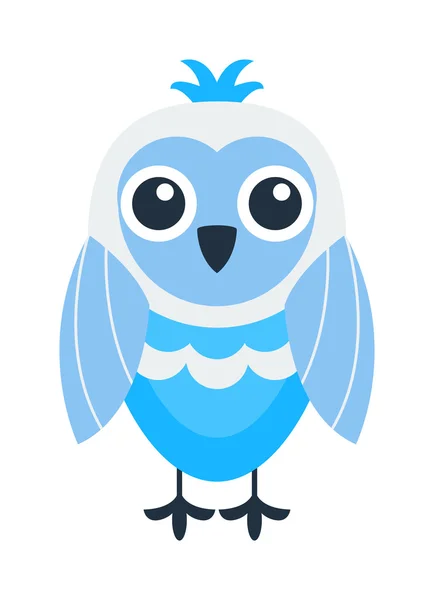 Cartoon owl vector isolated — Stock Vector