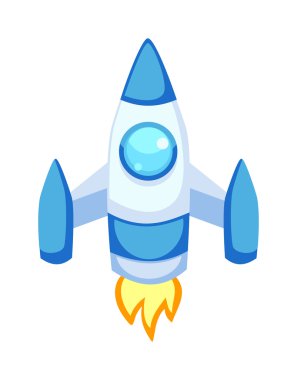 Roket vektör simgeler izole