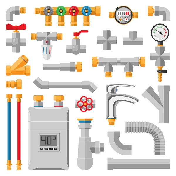 管道矢量图标分离. — 图库矢量图片