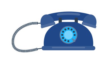 Eski cep telefonu retro vektör çizim.