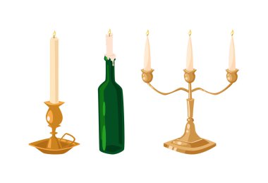 Vektör mumlar izole