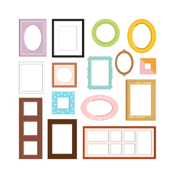 Foto frame vector geïsoleerd — Stockvector