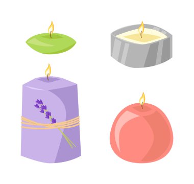 Aroma mum vektör çizim