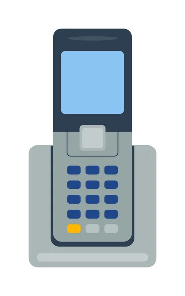Mobiele telefoon Office vector illustratie. — Stockvector