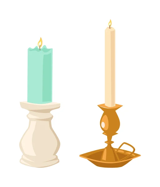 Vector velas isoladas —  Vetores de Stock